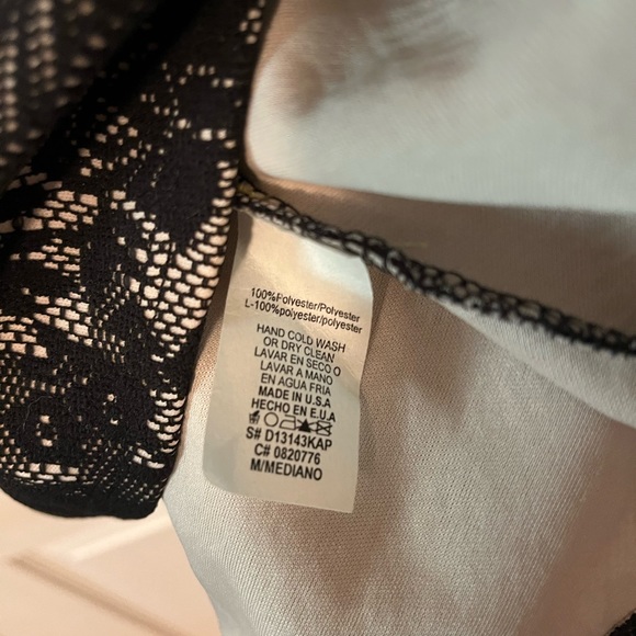 Black Lace Cocktail Dress - Picture 4 of 5